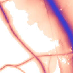 Daytime road noise heatmap for NN11 2EH