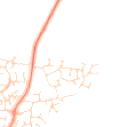 Daytime road noise heatmap for NN11 2PH