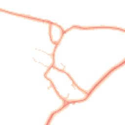 Daytime road noise heatmap for NN11 2XZ