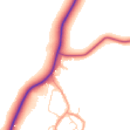Daytime road noise heatmap for NN11 3AD