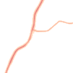 Night-time road noise heatmap for NN11 3AD