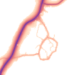 Daytime road noise heatmap for NN11 3AJ