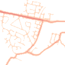 Daytime road noise heatmap for NN11 3EQ