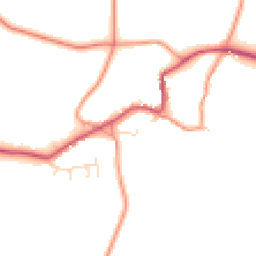 Daytime road noise heatmap for NN11 3EY