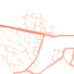 Daytime road noise heatmap for NN11 3HR