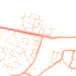 Daytime road noise heatmap for NN11 3HS
