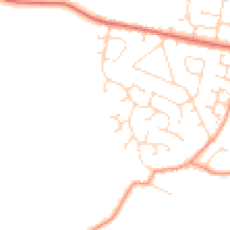 Daytime road noise heatmap for NN11 3NA