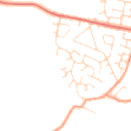 Daytime road noise heatmap for NN11 3NB