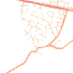 Daytime road noise heatmap for NN11 3NF