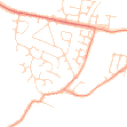 Daytime road noise heatmap for NN11 3NQ