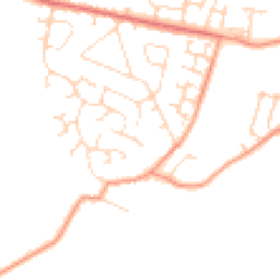 Daytime road noise heatmap for NN11 3NZ
