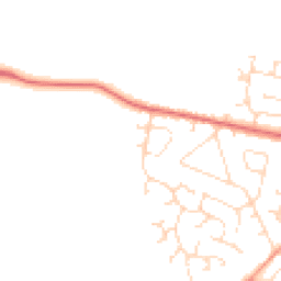 Daytime road noise heatmap for NN11 3QH