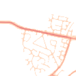 Daytime road noise heatmap for NN11 3QN