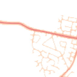 Daytime road noise heatmap for NN11 3QQ