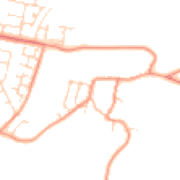 Daytime road noise heatmap for NN11 3RA