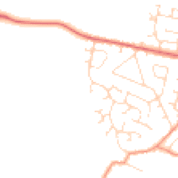 Daytime road noise heatmap for NN11 3RU