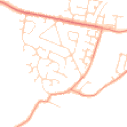 Daytime road noise heatmap for NN11 3SP