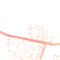 Daytime road noise heatmap for NN11 3UE