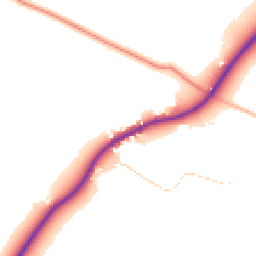 Daytime road noise heatmap for NN11 3YP