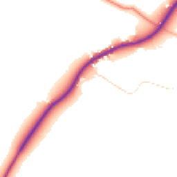 Daytime road noise heatmap for NN11 3YQ