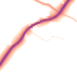 Daytime road noise heatmap for NN11 3YT