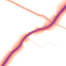 Daytime road noise heatmap for NN11 3YY
