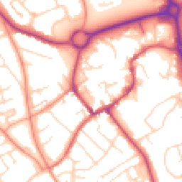 Daytime road noise heatmap for NN11 4AB