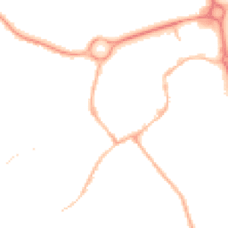 Night-time road noise heatmap for NN11 4AB