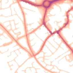 Daytime road noise heatmap for NN11 4AN
