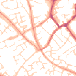 Daytime road noise heatmap for NN11 4AQ