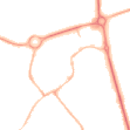 Night-time road noise heatmap for NN11 4BG