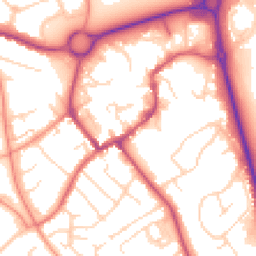 Daytime road noise heatmap for NN11 4BU