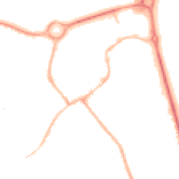 Night-time road noise heatmap for NN11 4BU