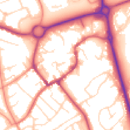 Daytime road noise heatmap for NN11 4DR