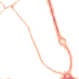 Night-time road noise heatmap for NN11 4EW