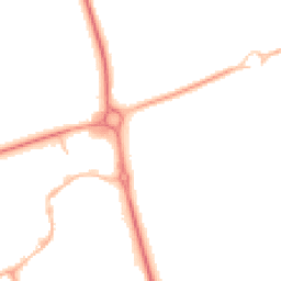 Night-time road noise heatmap for NN11 4GY