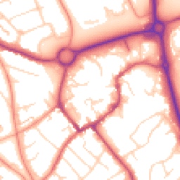 Daytime road noise heatmap for NN11 4HU