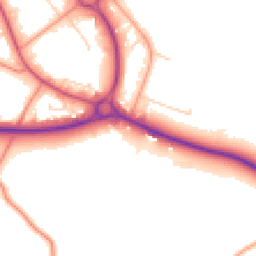 Daytime road noise heatmap for NN11 4ND