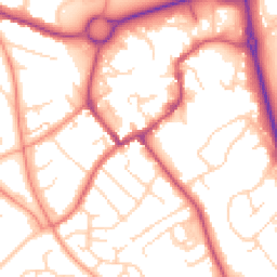 Daytime road noise heatmap for NN11 4RP