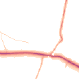 Daytime road noise heatmap for NN11 6DZ