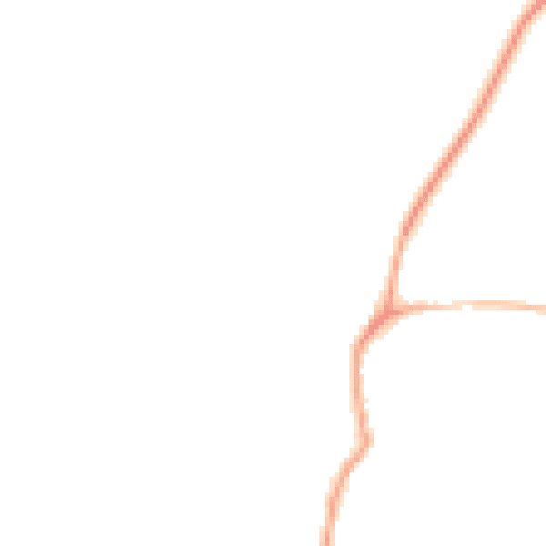 Night-time road noise heatmap for NN11 6FD