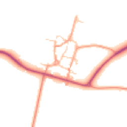 Daytime road noise heatmap for NN11 6JB