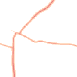 Daytime road noise heatmap for NN11 6LD