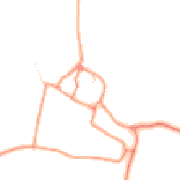 Daytime road noise heatmap for NN11 6LH