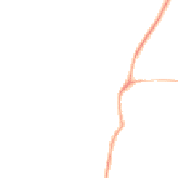 Night-time road noise heatmap for NN11 6LP