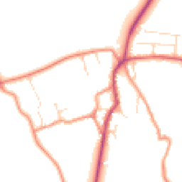 Daytime road noise heatmap for NN11 6TZ