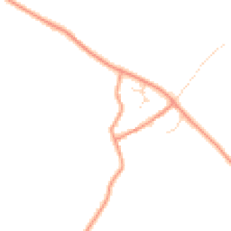 Daytime road noise heatmap for NN11 6UN