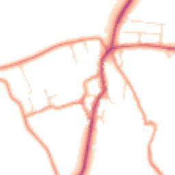 Daytime road noise heatmap for NN11 6UX