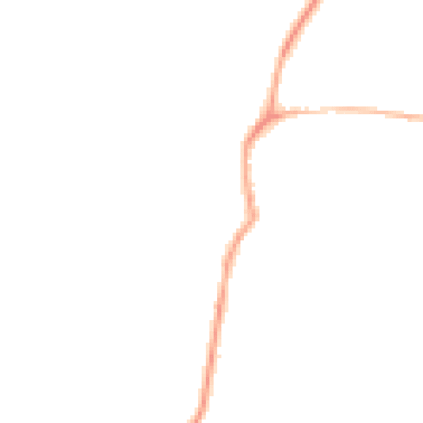Night-time road noise heatmap for NN11 6UX