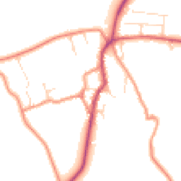 Daytime road noise heatmap for NN11 6UY